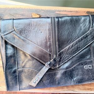 Bed Stu Black Leather Clutch